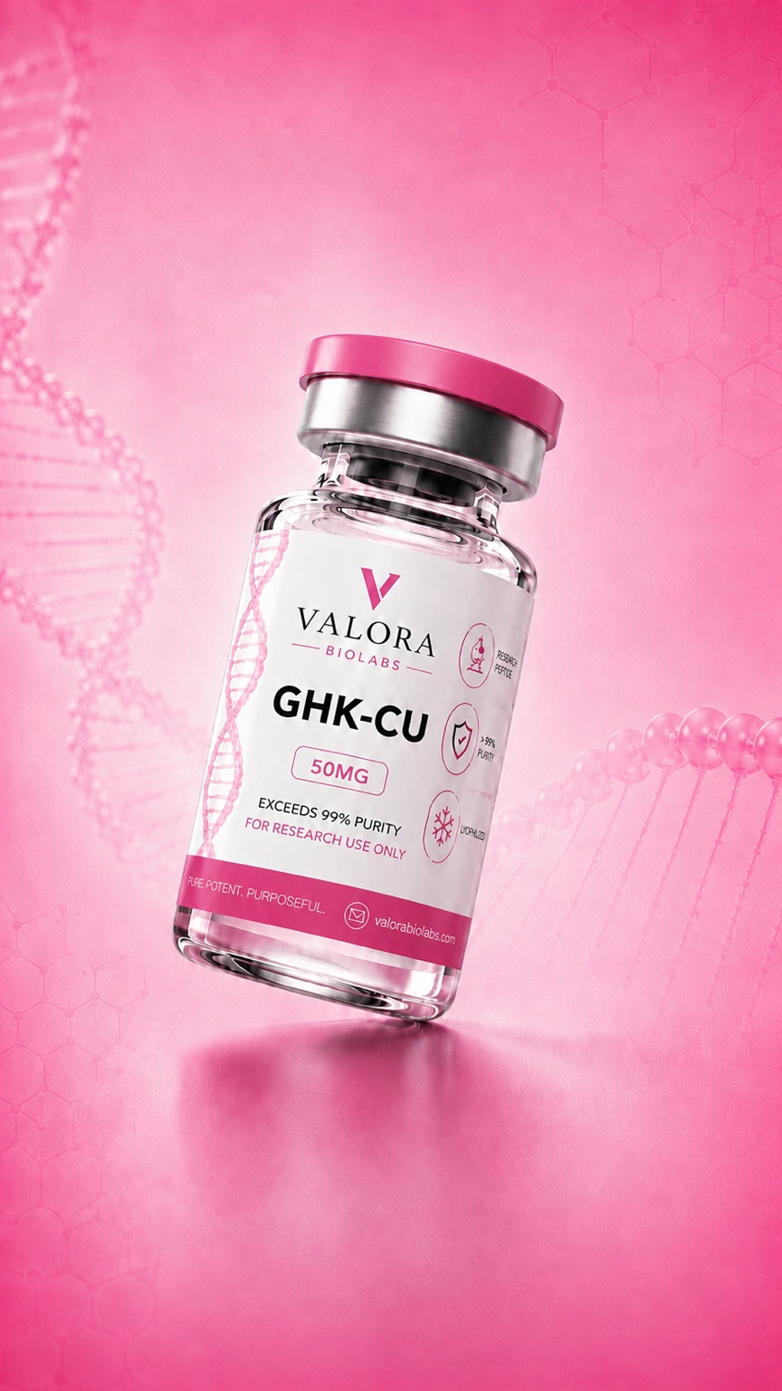 Valora GHK-Cu research vial