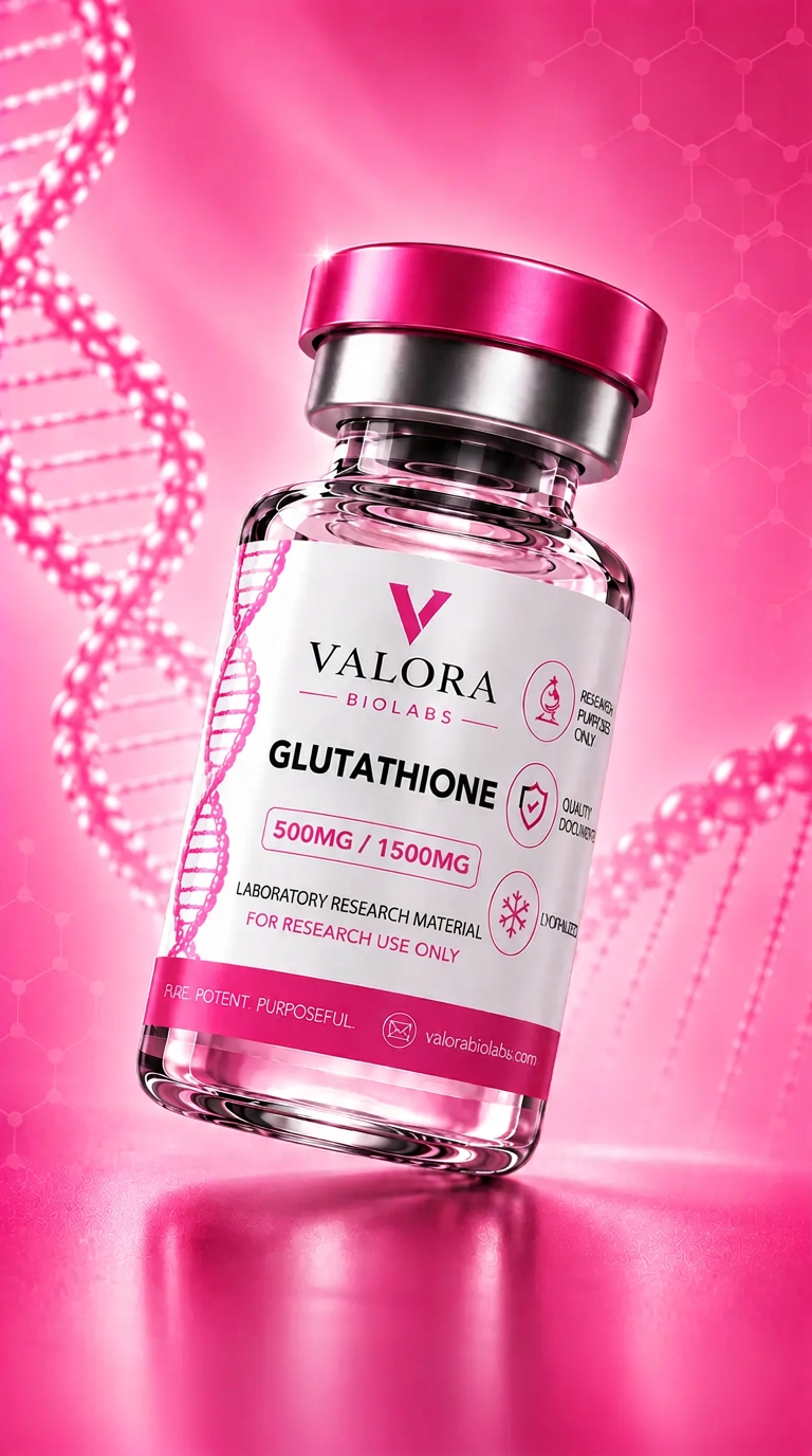 Glutathione Valora BioLabs research vial