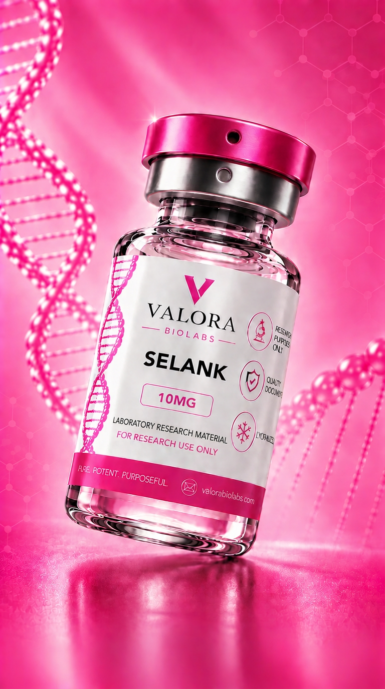 Selank research vial